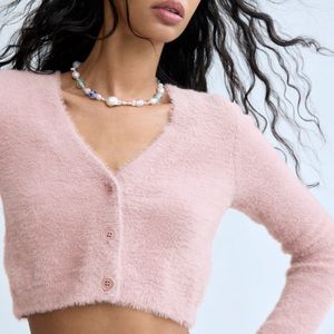 Aritzia Sunday Best Cognac Reese Cardigan